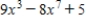 What is the coefficient of the highest-degree term in the polynomial below? ​   ​