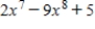 What is the constant term in the polynomial below? ​   ​