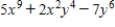 What is the constant term in the polynomial below? ​   ​