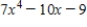 A polynomial is an expression of form , where is a positive integer. For the polynomial what is ? 
