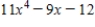 A polynomial is an expression of form , where is a positive integer. For the polynomial what is ? 