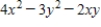 Evaluate the algebraic expression at the indicated values of the variables. at and 