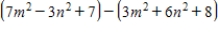 Simplify by combining like terms. ​   ​