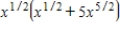 Perform the indicated operations with expressions involving fractional exponents and then simplify. ​   ​