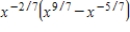 Perform the indicated operations with expressions involving fractional exponents and then simplify. ​   ​