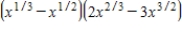 Perform the indicated operations with expressions involving fractional exponents and then simplify. 