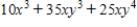 Factor by finding the common monomial factor. ​   ​