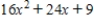 Factor the expression as a product of binomials. ​   ​