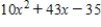 Factor the expression as a product of binomials. ​   ​