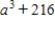 Use the following factorization formulas involving cubes to factor the polynomial below. Factorizations with Cubes Perfect cube Perfect cube Difference of two cubes Sum of two cubes 