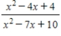 Simplify the fraction. ​   ​