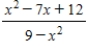 Simplify the fraction. ​   ​