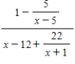 Simplify the complex fraction. ​   ​