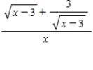 Simplify the complex fraction. ​   ​