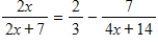 <strong>The equation in this problem leads to a linear equation. Solve for x. Because the solution to the linear equation may not be a solution to the original equation, be sure to check the solution in the original equation. </strong> A)x = B)x = C)x = D)x = E)no solution