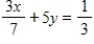 <strong>Solve for y in terms of x. </strong> A) B) C) D) E)
