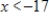 <strong>Solve the inequality. </strong> A) B) C) D) E)