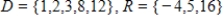 <strong>The relation defined by the table is a function. Choose the correct domain and range. </strong> A) B) C) D) E)