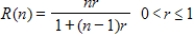 If a test that has reliability r is lengthened by a factor   , the reliability R of the new test is given by ​   ​ ​If the reliability is r = 0.6, the equation becomes   . When the test length is unchanged, the reliability r = R(1) = 0.6. If the length of the test is doubled, the reliability r = R(2). What percent improvement is there in the reliability when the test length is doubled? ​