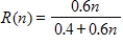 If a test that has reliability r is lengthened by a factor   , the reliability R of the new test is given by ​   ​ ​If the reliability is r = 0.6, the equation becomes   . When the test length is unchanged, the reliability r = R(1) = 0.6. If the length of the test is doubled, the reliability r = R(2). What percent improvement is there in the reliability when the test length is doubled? ​