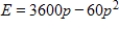 Suppose that the consumer expenditure E (in dollars) depends on the market price p per unit (in dollars) according to . Graph this equation with a graphing utility and the range Because E represents consumer expenditure, only values of have meaning. Determine the values of p for which . 