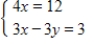 Solve the system of equations by substitution. ​   ​