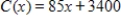 Suppose a computer manufacturer has the total cost function and the total revenue function , where x represents the number of computers produced and sold. What is the profit on 351 items? 