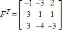 <strong>Write the transpose of matrix F. </strong> A) B) C) D) E)