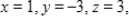 <strong>Find x, y, z and w. </strong> A) And B) And C) And D) And E) And
