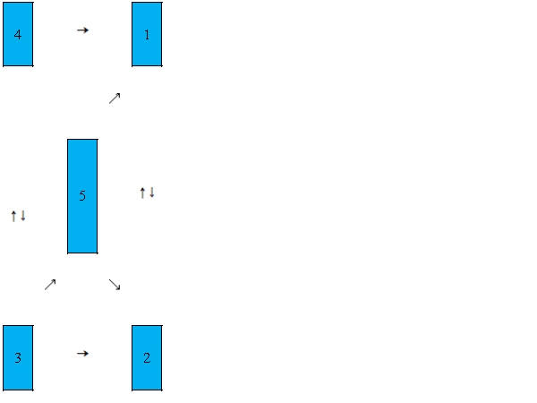 <strong>In order to rank the five members of its chess team for play against another school, the coach draws the following diagram. An arrow from 1 to 2 means player 1 has defeated player 2. Construct matrix A with elements . </strong> A) B) C) D) E)