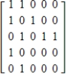 <strong>In order to rank the five members of its chess team for play against another school, the coach draws the following diagram. An arrow from 1 to 2 means player 1 has defeated player 2. Construct matrix A with elements . </strong> A) B) C) D) E)