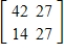 <strong>Use the matrices to find CD, if possible. </strong> A) B) C) D) E)