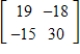 <strong>Use matrix F to find F<sup>2</sup>, if possible. </strong> A) B) C) D) E)F<sup>2</sup> is undefined.