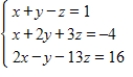 Use row operations on the augmented matrix to solve the given system of linear equations. 