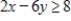 Express the inequality   as a   constraint. ​