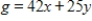 State the given problem in a form from which the simplex matrix can be formed (that is, as a maximization problem with constraints). Minimize subject to 