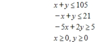 State the given problem in a form from which the simplex matrix can be formed (that is, as a maximization problem with constraints). Minimize subject to 