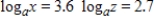 <strong>Evaluate the logarithm by using properties of logarithms and the following facts. Round your answer to two decimal places. </strong> A)1.33 B)9.72 C)1.29 D)0.90 E)6.30