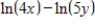 <strong>Use the properties of logarithms to write the expression as a single logarithm. </strong> A) B) C) D) E)