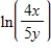 <strong>Use the properties of logarithms to write the expression as a single logarithm. </strong> A) B) C) D) E)