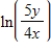 <strong>Use the properties of logarithms to write the expression as a single logarithm. </strong> A) B) C) D) E)