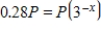 <strong>Solve the exponential equation. Give answers correct to 3 decimal places. </strong> A)1.159 B)0.093 C)10.714 D)-0.093 E)-0.424