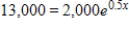Solve the exponential equation. Give the answer correct to 3 decimal places. 