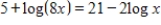 <strong>Solve the logarithmic equation . Round your answer to three decimal places. </strong> A) B) C) D) E)
