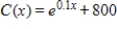 If the total cost function for a product is , where x is the number of items produced, what is the total cost of producing 50 units? Round your answer to the nearest cent. 