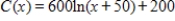 If the total cost (in dollars) for x units of a product is given by , what is the total cost of producing 180 units? Round your answer to the nearest cent. 