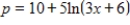 Suppose the supply of x units of a product at price p dollars per unit is given by . How many units would be supplied when the price is $60 each? Round your answer to one decimal place. 