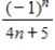<strong>What is the fifth term of the sequence whose n<sup>th</sup> term is ? </strong> A) B) C) D) E)