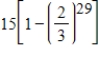 <strong>Which of the following expresses the sum of the first 29 terms of the geometric sequence ....? </strong> A) B) C) D) E)