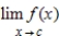 <strong>Use the graph of and the given c-value to find . </strong> A)-8 B)-6 C)3 D)-4 E)does not exist